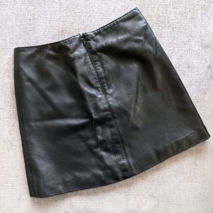 Rampage genuine leather mini skirt